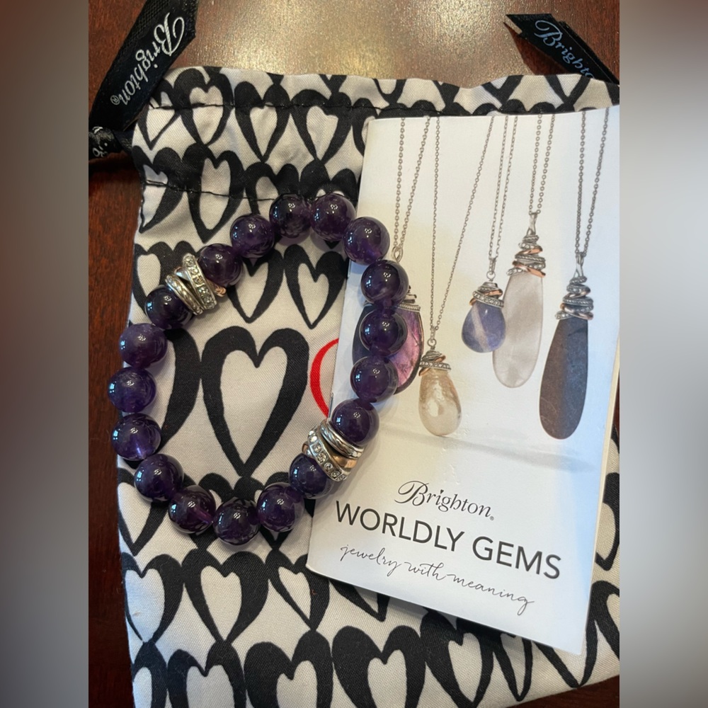 Brighton Amethyst Beaded Bracelet